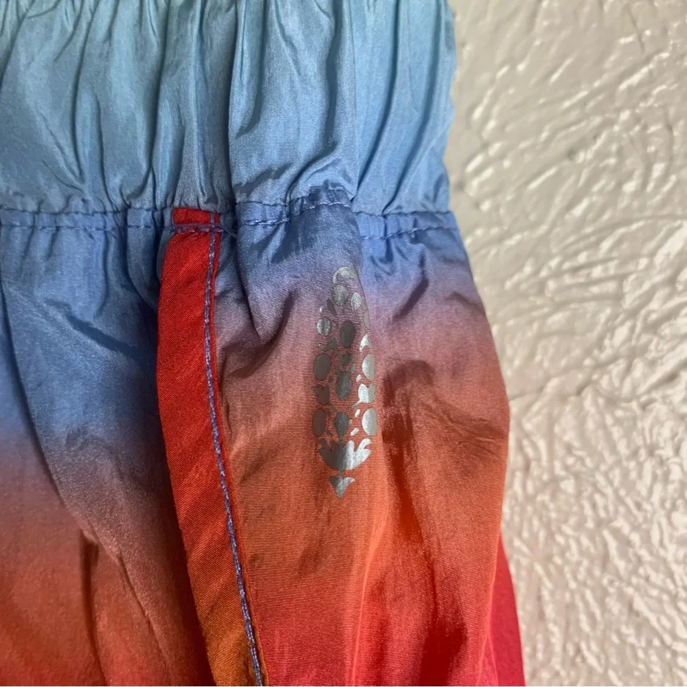 Free People‎ Movement The Way Home Running Shorts ombre blue red